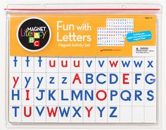 magnetic letters with magnets for kids to use