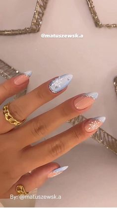 New Years Nail Designs, Winter Nails Acrylic, New Year's Nails, Xmas Nails, Fabulous Nails, Chic Nails, Best Acrylic Nails, Cute Acrylic Nails, Holiday Nails