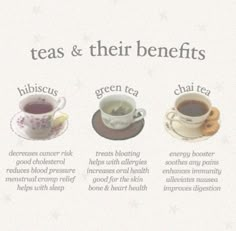 four teas and their benefits