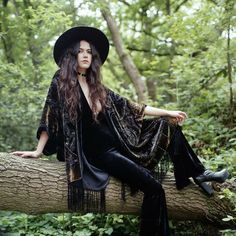 Dark Hippie, Goth Outfit Ideas, Grunge Dress