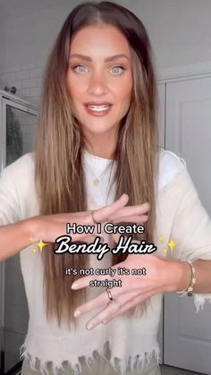 30 Something Hair, Lindsey Simon Gurk Hair, Mouse For Straight Hair, Lindsey Gurk Style, Long Hair Tricks, Lindsey Gurk Hair, Textured Hair Tutorial, Quick Hairstyles Medium Hair, Beach Waves For Shoulder Length Hair