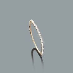 This Thin Stackable Diamond Ring in 14K gold showcases 0.18 carats of round diamonds. Featuring a delicate design and a highly polished gold finish, this ladies diamond ring is available in 14K white, yellow and rose gold. Please note: this listing is for 1 ring only. Wear it by itself or mix and match with other rings in different gold and diamond colors. Stackable Diamond Rings, Ring Verlobung, Iphone 6, Beautiful Jewelry, My Jewellery, Wedding Bands, Diamond Ring, Jewelry Box, Jewelry Accessories