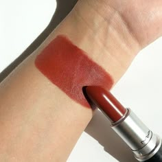 Burnt Red Lipstick, Cinnamon Lipstick, Muted Red Lipstick, Rusty Red Lipstick, Terracotta Lipstick, Marrakech Mac Lipstick, Mac Chili Lipstick, Mac Marrakesh Lipstick, Fall Lipstick Colors