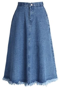 Mode Edgy, Modest Jean Skirts, Outfit Ideas Vintage, Midi Denim Skirt, Jean Skirts, Midi Denim