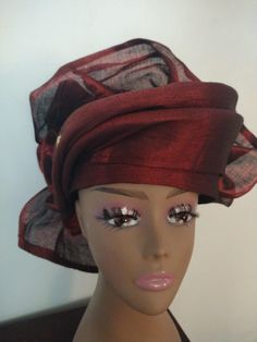 The African Gele Head wrap is a must have for any woman who wants to add a touch of elegance and sophistication to her wardrobe. It's unique style is perfect for those who want to stand out in the crowd. The head wrap is suitable for the mother of the bride mother of the groom, church ladies, pastors wife, pastors, tea parties, African parties and weddings. It's a perfect fit for a queen and it's sure to make you feel like royalty Church Fascinator One Size Fits Most, Elegant Wrap For Spring, Elegant Fall Party Fascinator, Spring Party Headwrap One Size, Elegant One Size Wraps For Spring, Elegant One-size Wraps For Fall, Elegant Turban For Church, Elegant Fall Wraps, Adjustable Party Turban