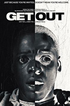 Get Out Film Poster, Horror Films Posters, The Platform Movie, Movie Posters Ideas, Old Horror Movie Posters, Get Out Movie Poster, Horror Poster Design, Platform Movie, Get Out Poster