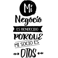 some type of lettering that is black and white with the words in spanish on it