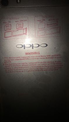 the back side of a refrigerator with instructions on how to use it