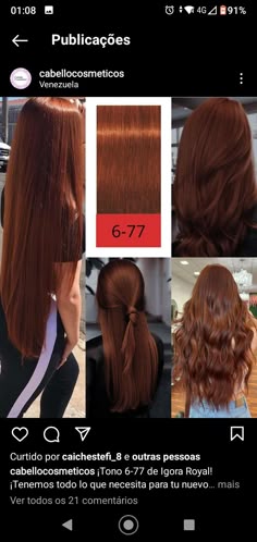 Jewelry For Redheads, Igora Royal Red Formulas, Igora Hair Color Brown, Igora Royal Color Chart, 7.44 Hair Color, Brown Red Copper Hair Color, Reddish Brown Hair, Natural Red Hair