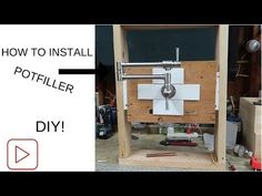 a diy project with the words how to install a pot filler on it