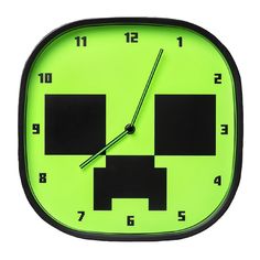 PRICES MAY VARY. ICONIC CREEPER FACE: Add a playful touch to your decor with this Minecraft Creeper clock that glows in the dark. This tribute to Minecraft's most iconic creature is perfect for any gamer's bedroom. INCLUDES MINECRAFT DECALS: This product includes 3 sheets of removable, waterproof glow-in-the-dark Minecraft Wall Decals. Customize and personalize your space with this Mojang inspired decoration. ROOM DECOR: With its 30cm diameter, this glowing clock is a perfect fit for any space. Boys Gamer Room, Minecraft Merch, Minecraft Room Decor, Minecraft Wall, Gamer Bedroom, Creeper Minecraft, The Creeper, Minecraft Room, Minecraft Decorations