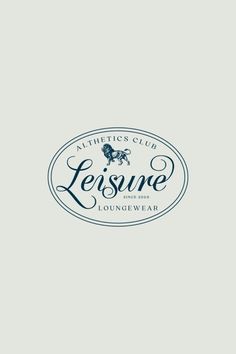 the logo for leisine lounge and loungewear, which is located in london