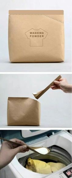 the packaging design is designed to look like a paper bag