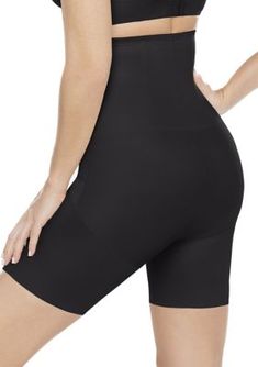 Shape away muffin top in true comfort with the Miraclesuit revolutionary Back Magic feature. It contours the waist using flexible stays and a silicone finish and prevents the garments back from slipping or sliding. Choose this high-waist thigh slimmer for transforming your waist, hips and thighs. - Extra firm control and shaping - Back Magic: This revolutionary feature comfortably contours your waist and back using hidden flexible stays while also providing back support - Wonderful Panel targeted shaping: Double-play flexible tummy panel provides extra tummy shaping, flattening and support while keeping you smooth and comfortable - Wonderful Edge(R): The Miraclesuit silicone edge on the leg openings that won't ride up, eliminates visible lines and is comfortable all day - Tip: When putting Thigh Slimmer, Woman Back, Muffin Top, Back Support, Shapewear, Put On, High Waist, Lingerie, High Waisted