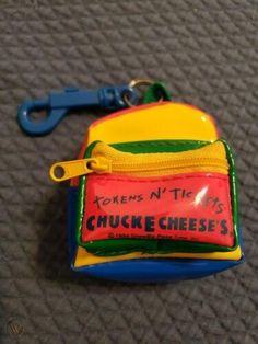 Weird Backpacks, Chuck E Cheese Aesthetic, Mini Backpack Aesthetic, Harper Finkle, Chunky Cheese, Concrete Cowboy, Fnaf Tapes, Mini Backpack Keychain, Clown Stuff