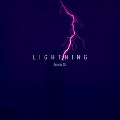 lightning over a tall building in the night sky with text that reads lightning among sl