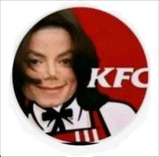 an image of a woman with a kfc logo in the background