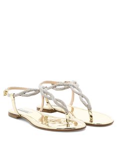 Ninalilou"Elisa 111" sandals100% Leather - 100% cuoio Spring Sandals, Prada Designer, Gold Sandals, Top Designer Brands, High End Fashion, Scream, Formal Event, Fashion Item, Contemporary Design