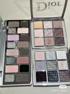 Dior Palette Eyeshadows, Dior Makeup Looks, Dior Palette, Palette Aesthetic, Doll Eye Makeup, Face Art Makeup, Ethereal Makeup