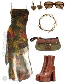 Fashion And Accessories, Cool Fashion Aesthetic, Taurus Clothing Style, Fall Colorful Outfits, Colorful Style Aesthetic, Taurus Fashion Aesthetic, Taurus Style Outfits, Y2k Outfits Colorful, Venus In Taurus Style