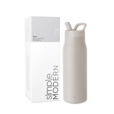 Simple Modern Water Bottle with Straw lid | Insulated Stainless Steel Thermos | Reusable Travel Water Bottles for Gym & Sports | Leak Proof & BPA Free | Mesa Collection | 34oz, Almond Birch Product Details Style: 34oz Color: Almond Birch Brand: Simple Modern MPN: MES-S-34-ALB UPC: 191719260509 EAN: 0191719260509 Brand: Simple Modern Capacity: 34 Fluid Ounces Color: Almond Birch Recommended Uses For Product: Water Special Feature: Reusable, Leakproof Brand: Simple Modern Capacity: 34 Fluid Ounces Color: Almond Birch Recommended Uses For Product: Water Special Feature: Reusable, Leakproof Age Range (Description): Adult Product Dimensions: 3.5"W x 9.27"H Model Name: Mesa Theme: Sport Material: Stainless Steel Number of Items: 3 Included Components: Mesa Bottle, Straw Lid Product Care Instruct Simple Modern Cup, Modern Water Bottle, Pat Pat, Travel Water Bottle, Stainless Steel Thermos, Carbonated Drinks, Bottle With Straw, Water Bottle With Straw, Vacuum Flask