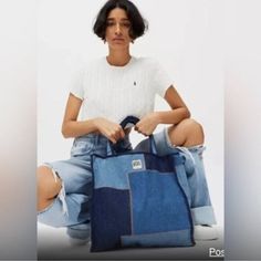 Bdg Urban Outfitters Bags | Patchwork Denim Tote Bag In Indigo Nwot. 100% Cotton 16’ L X 5.5’ W X16’ H 9.5’ Handle Drop Indigo Bag, Easy Tote Bag, Urban Outfitters Bags, Urban Outfitters Bag, Plaid Tote Bag, Mesh Tote Bag, Green Tote Bag, Canvas Totes, Indigo Color