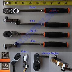 several different types of tools are shown in this image and labeled on the bottom right side