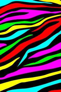 an abstract image of multicolored lines in black and yellow, red, green, blue, pink, orange