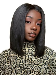 Straight T Part Lace Human Hair Short Black Bob Wig  in wigs #wigs #wigs Short Black Bob, Black Bob Wig, Black Bob, Hair Tape, Black Lace Shorts, Hair Bob, Lace Body, Lace Short, Wig Making