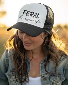 Our women's trucker hat with snap back closure. Hidden messy bun opening for ponytails and messy buns Women Trucker, Messy Buns, Snap Back, Country Girl, Snap Backs, Messy Bun, Buns, Apparel Accessories, Trucker Hat