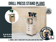 the drill press stand plans are available for purchase