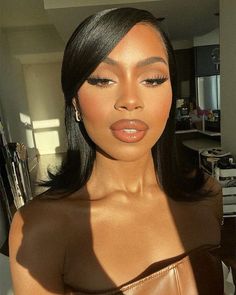 Mekap Mata, Natural Glam Makeup, Makeup For Black Skin, Birthday Makeup, Brown Skin Makeup, Soft Glam Makeup, Smink Inspiration, Glam Makeup Look, Cute Makeup Looks