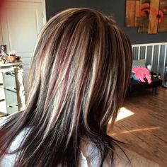 I Like this one Hair Dye For Warm Skin Tones, Streak Hair, Safe School, Hair Y2k, Hair Change, Brown Hair Inspo, Dye Hair, Hair Streaks, Dyed Hair Inspiration