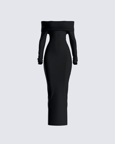 Snatch their soul in this black, long-sleeve maxi dress made from a stretch fabric and complete with a folded off-the-shoulder overlay 😈 Show a little class, while still making it clear you're not for the faint of heart 🖤 Off Shoulder Maxi Dress, Teenage Fashion Outfits, Teen Fashion Outfits, Long Sleeve Maxi Dress, Cute Casual Outfits, Simple Outfits