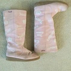 Juicy Couture Light Pink Leather Sweden Women's Boots Embossed Size 9, 9.5. Used, But Still In Good Condition. See All Pictures. Embroidery Logo. Blue Pigtails, Juicy Couture Shoes, Couture Shoes, Pink Leather, Embroidery Logo, Juicy Couture, Women's Boots, Baby Pink, Bootie Boots