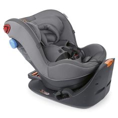 an infant car seat on a white background