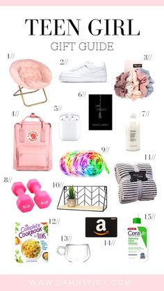 Teen Girl Gifts Teen Girl Gift Guide, Teen Girl Birthday Gifts, Girl Gift Baskets, Girls Gift Guide, Craft Decorations, Birthday Gifts For Teens