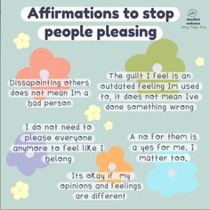 Stop People Pleasing, Healthy Thoughts, Healing Journaling, People Pleasing, Low Mood, People Pleaser, Clinical Psychology, Writing Therapy