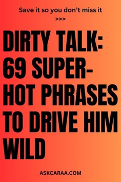 Ready to turn up the heat in the bedroom? Explore our collection of 69 super-hot phrases guaranteed to drive him wild with desire. From sultry whispers to explicit fantasies, these words will ignite passion and leave him begging for more. Get ready to take your intimate moments to a whole new level of pleasure and excitement! 🔥💬 #DirtyTalk #Intimacy #Passion #SpiceItUp #RelationshipGoals #Seduction101 Straddle Him Quotes, Dominate Things To Say, Spicy Words For Him, Dirty Msgs To Send Him, Intimate Quotes For Him Passion, Bratty Things To Say To Him, Teasing Quotes Spicy, Spicy Relationship Quotes, Dirty Notes For Him