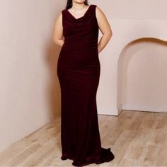 Revelry Faith Velvet Dress Size 14 Burgundy Hemmed And Train Removed Worn Once Revelry Dresses, Velvet Dress, Colorful Dresses, Wedding Dresses, Velvet, Train, Womens Dresses, Red, Dresses