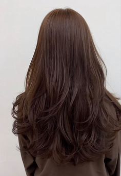 Long Curved Layers, Long Tousled Layers, Long Korean Layered Hair, Long Haircuts With Long Layers, Round Long Haircut, U Shaped Layered Haircut, Butterfly Layers Straight Hair, Long Hair Layers Unstyled, Long Layered Haircuts With Curtain Bangs Black Hair