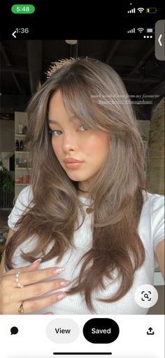 Mousy Brown Hair Natural, Hair For Light Brown Eyes, Toned Light Brown Hair, Mossy Brown Hair, Mushroom Brown Face Framing Highlights, Light Brown On Asian Hair, Honey Ash Brown Hair, Milk Tea Ash Brown Hair, Light Brown Milk Tea Hair