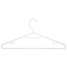 a white hanger on a white background