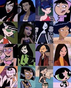 2000s Cartoons Aesthetic, Cartoon Character Halloween Costumes, Anime Makeup Ideas, Black Hair Halloween Costumes, Cartoons Aesthetic, Cartoon Halloween Costumes, Character Halloween Costumes, 2000 Cartoons, Old Cartoon Shows