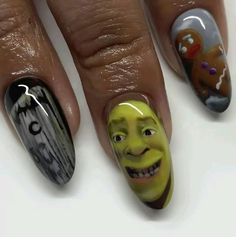 The Muffin Man, Cute Easy Nail Designs, Do You Know The Muffin Man, Scary Nails, Fail Nails