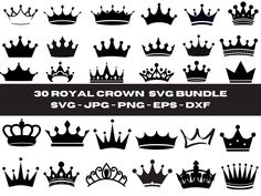 30 royal crown svg bundle