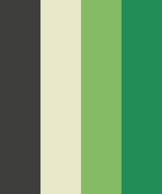 a green and black color scheme with vertical stripes on the bottom right side, in two different shades