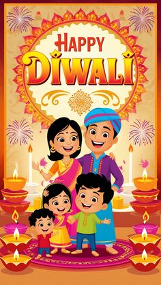 Happy Diwali Wishes Mobile Wallpaper Ads Creative