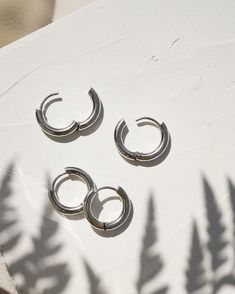 CA$22.00 · Everybody loves the Huggie hoops! They're great by themselves and amazing for ear stacking! The Huggies are small silver hoop earrings made of stainless steel. Fundamentals basic for your wardrobe they are easy to style with any outfit. Small Hoop Earrings