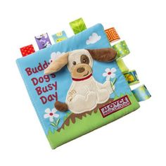 a book with a stuffed dog on it's cover and the words buddy, busy day